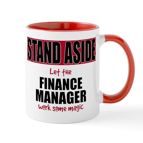 White/Red Inside - Finance Manager Mugs