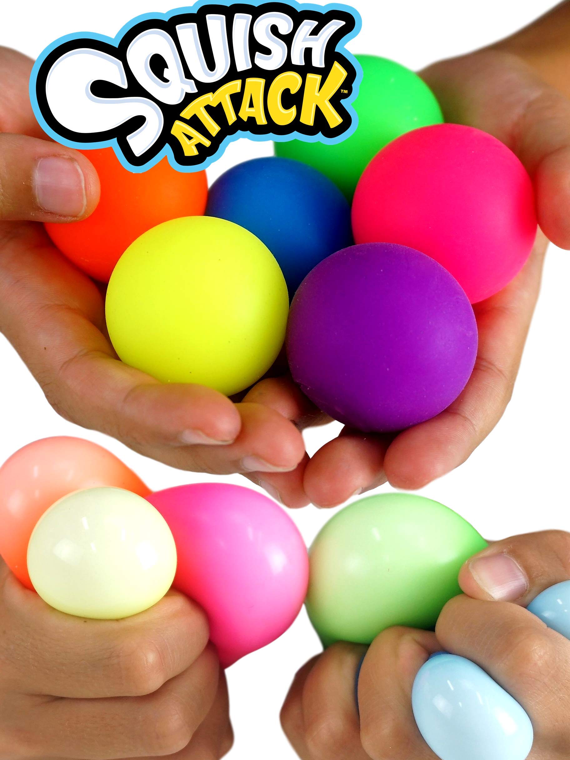 JA-RU Squishy Dough Balls Fidget Toy (2 Pack, 6 Balls) - Slow Rising Stress Relief Balls for Kids & Adults | Mini Mochi Sensory Toys for Anxiety, Hand Therapy & Anger Management | Perfect for Office, Classroom & Travel Stress Relief