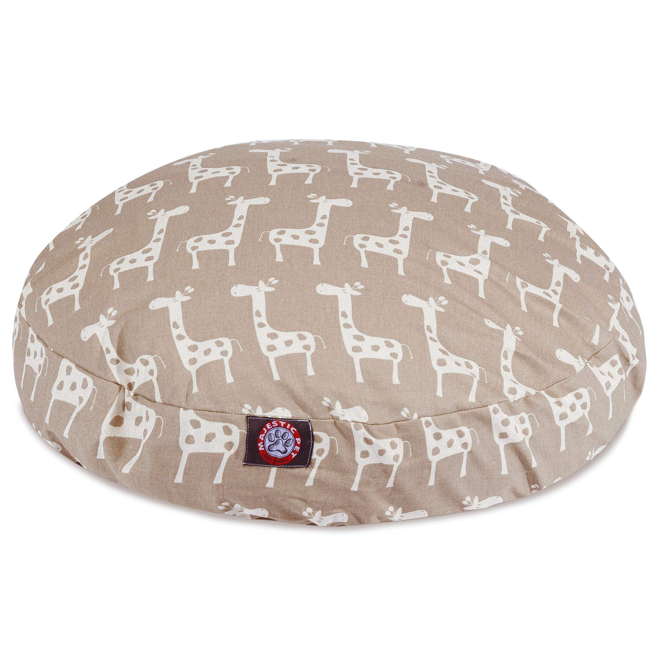 Majestic Pet Stretch Maple Brown Small Round Dog Bed - Cozy & Durable Pet Bed for Small Dogs & Cats - Perfect for Bedroom, Living Room & Pet Travel