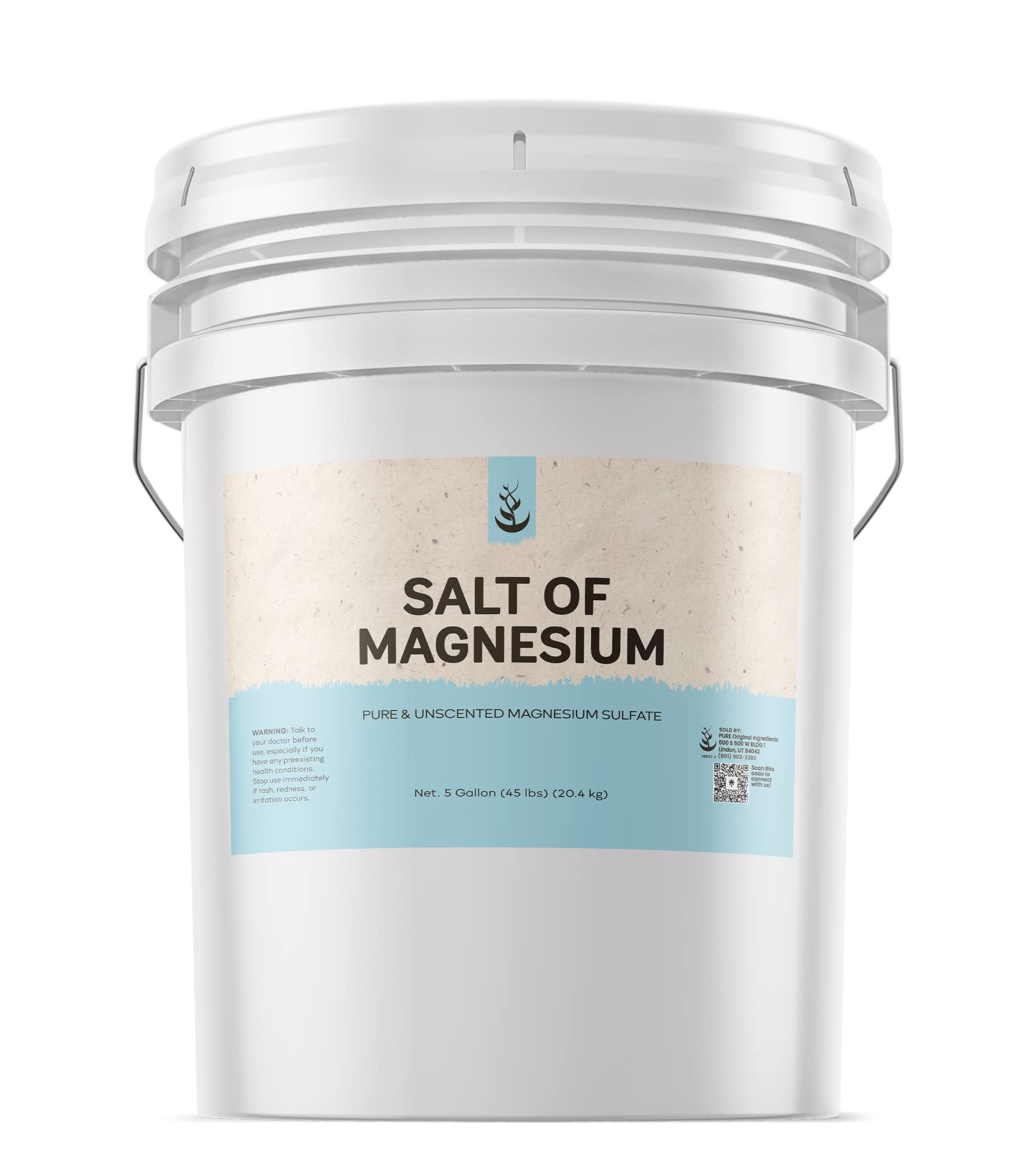 Pure Original Ingredients Magnesium Salt & Baking Soda Bundle (Various Sizes) - Natural Cleaning Essentials for Home, Kitchen, Bathroom & DIY Projects