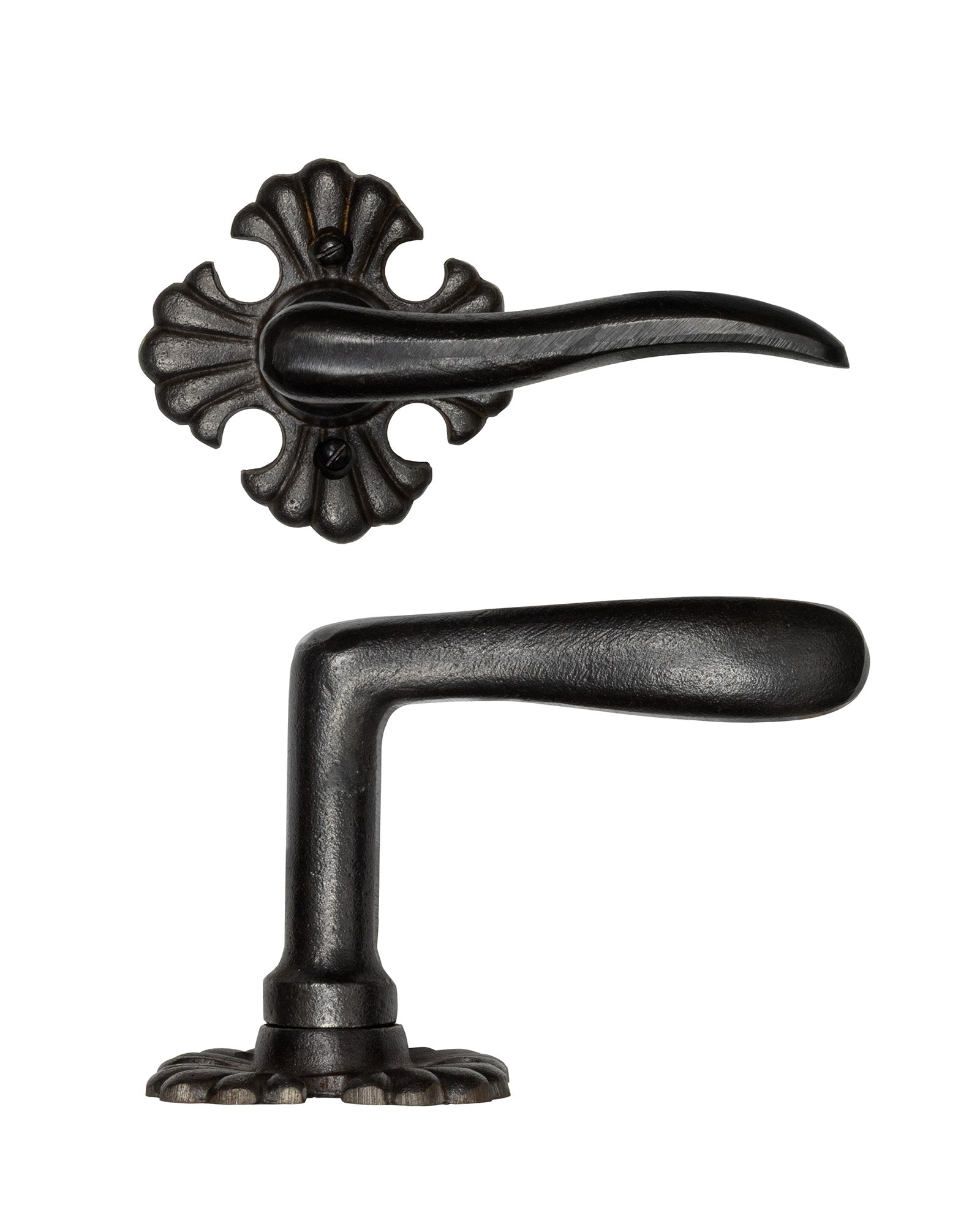 Brevik Cast Iron Door Handle - Heavy Duty Vintage Style for Home, Cabin, and Barn Doors - Perfect for Rustic and Farmhouse Decor