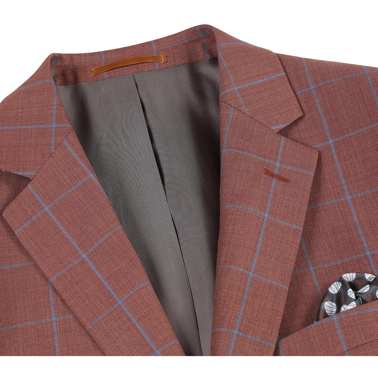 Renoir Classic Fit Wool Blazer for Men - Alessandro Vitello Brown 565 5 | Premium Business Attire & Formal Wear | Perfect for Office, Weddings & Special Occasions