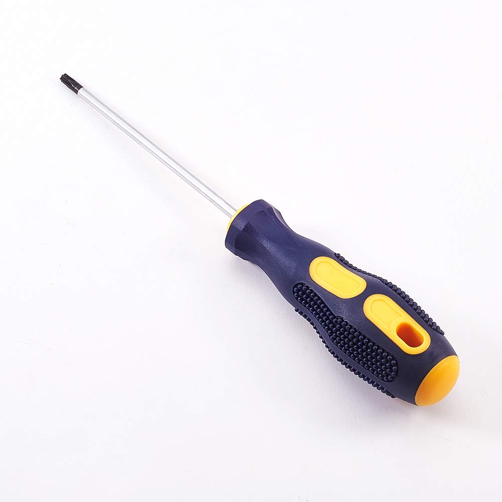 Utoolmart T20 Magnetic Torx Screwdriver - 100mm Chrome Vanadium Steel Shaft with 105mm Ergonomic Plastic Handle | Professional Torx Bit Screwdriver for Electronics Repair, Home Improvement & DIY Crafts | Perfect for Smartphone, Laptop & Furniture Assembly