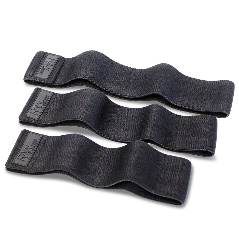 Premium Fabric Booty Bands 3 Pack - Heavy Duty Resistance Bands for Glute Workouts, Leg Toning & Home Fitness - Perfect for Yoga, Pilates & Strength Training