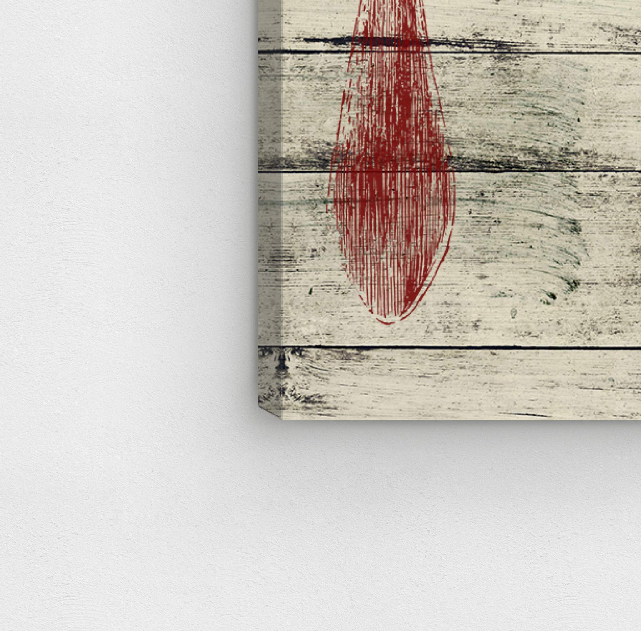 Oliver Gal Artist Co. Silverware Kitchen Wall Art - 13x16 Inch Canvas Print in Red & Brown - Modern Home Decor for Dining Room & Kitchen Decorations