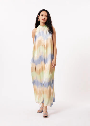 AUBERYA Tie Dye Dress for Women - Stylish Summer Boho Maxi Dress for Beach, Vacation & Casual Wear