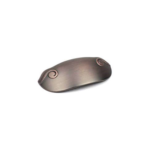 Century Cabinet Pulls 250 Pack - 3 Inch (76mm) Center Hole - Antique Bronze with Copper Drawer Handles - Bulk Cabinet Hardware for Kitchen, Bathroom & Furniture (24963-AZC) - Easy Installation & Durable Finish