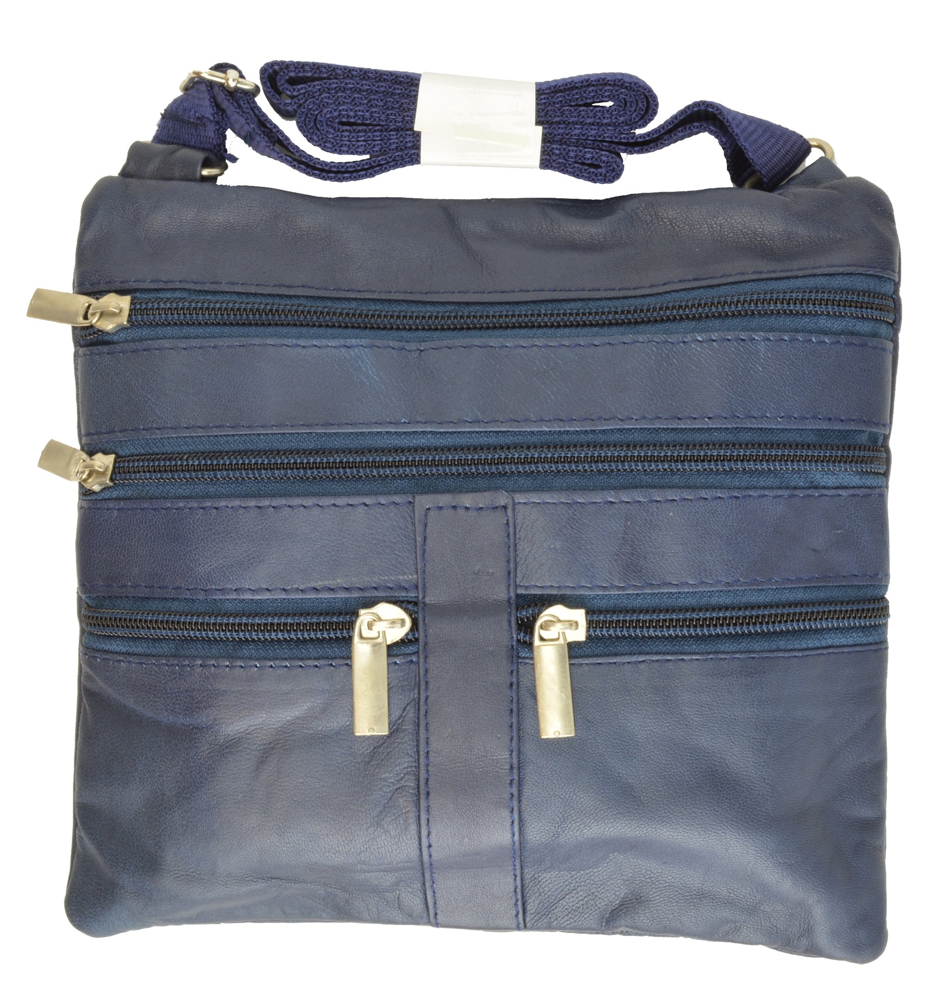 Stylish Lambskin Leather Crossbody Bag with Double Compartments - Convertible Belt Purse for Women | Perfect for Travel, Shopping & Everyday Use
