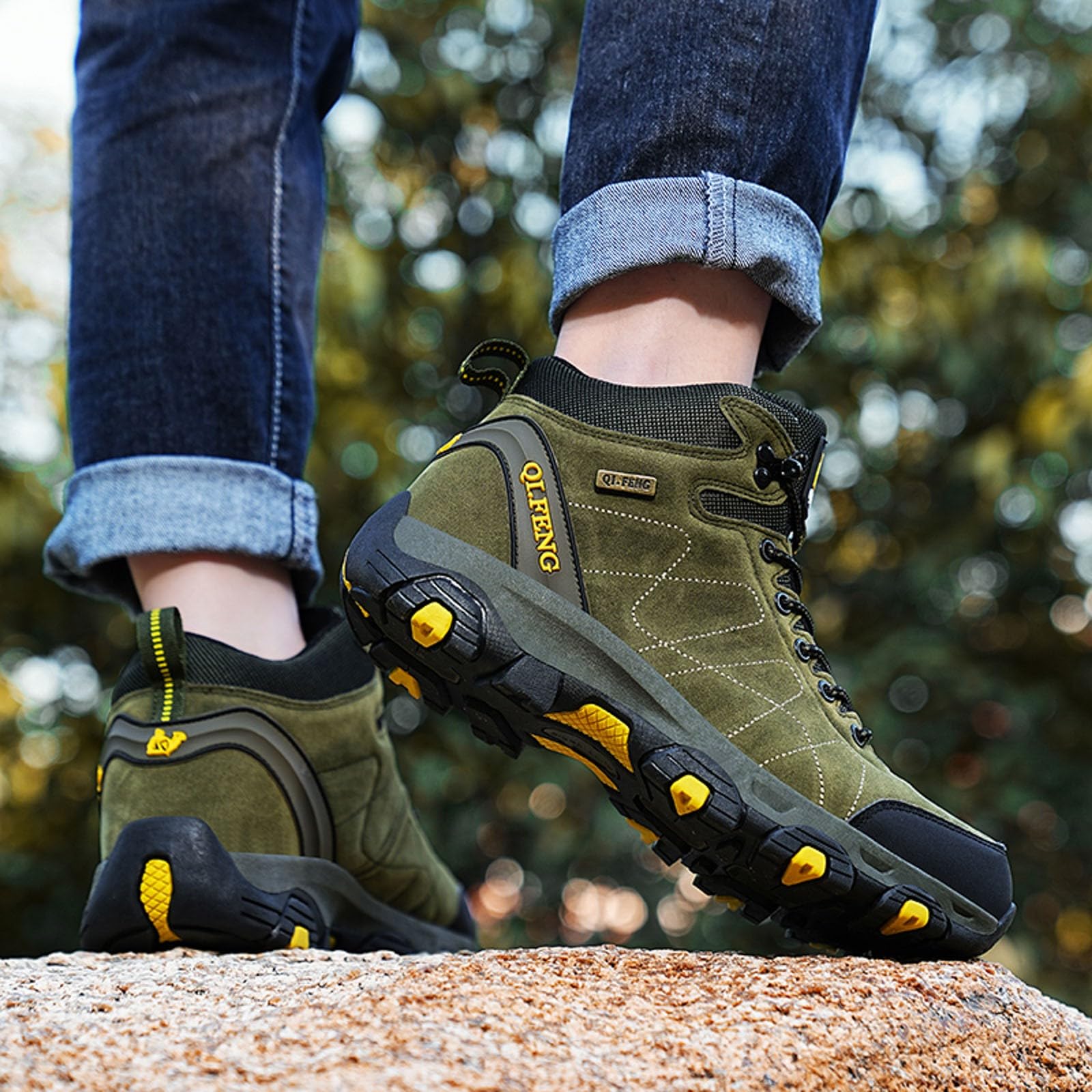 Viunychn Women's Hiking Shoes - Non-Slip Mountain Trekking Shoes with Arch Support & Cushioning - All-Season Outdoor Sports Shoes for Hiking, Camping & Trail Running (Autumn/Winter Edition)