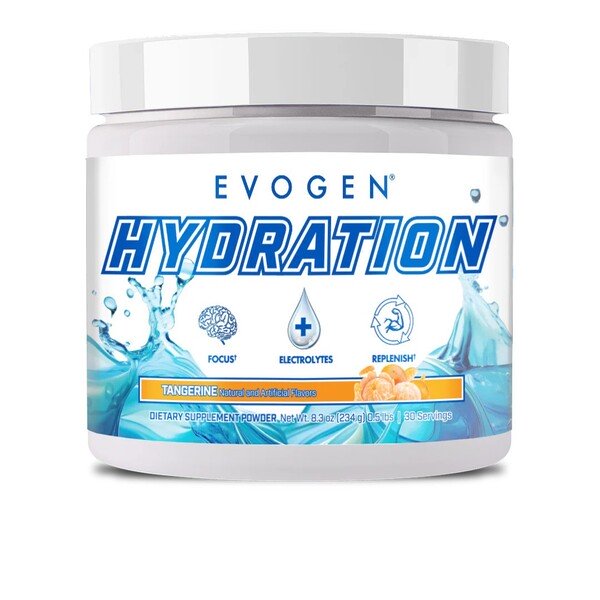 Evogen Hydration Electrolyte Powder 234g - Tropical Flavor | Rapid Hydration for Athletes & Fitness | Post-Workout Recovery & Daily Hydration Support