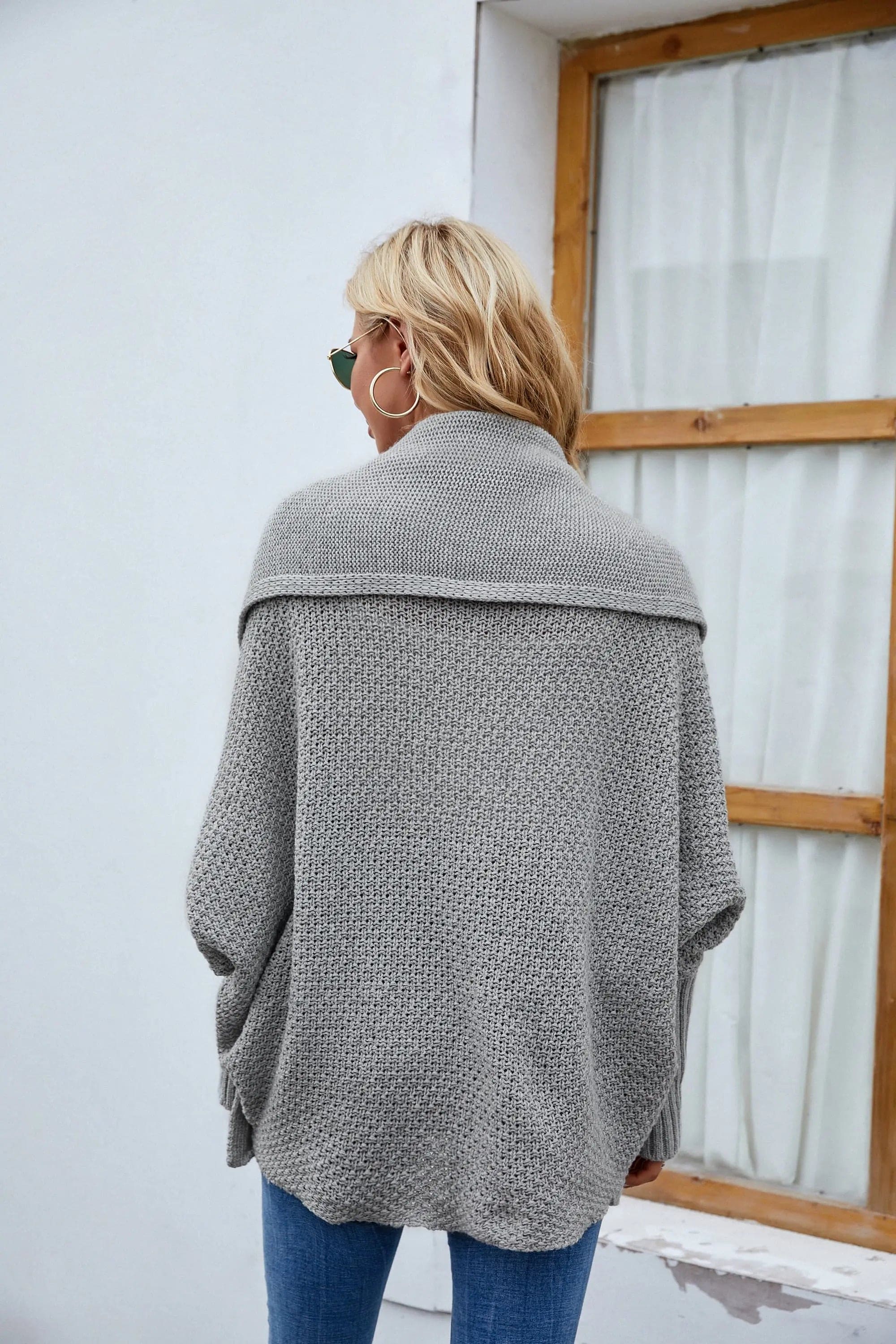 Open Front Long Sleeve Cardigan Sweater for Women - Soft Knit Wrap Cardigan for Fall & Winter - Perfect for Office, Lounge & Coffee Dates