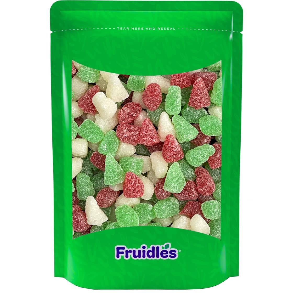 Fruidles Christmas Holiday Jelly Mix Fruit Candy - 5lb Bulk Assorted Flavored Gummy Bears, Sour Worms & Fun Shapes - Perfect for Stocking Stuffers, Party Favors & Holiday Treats