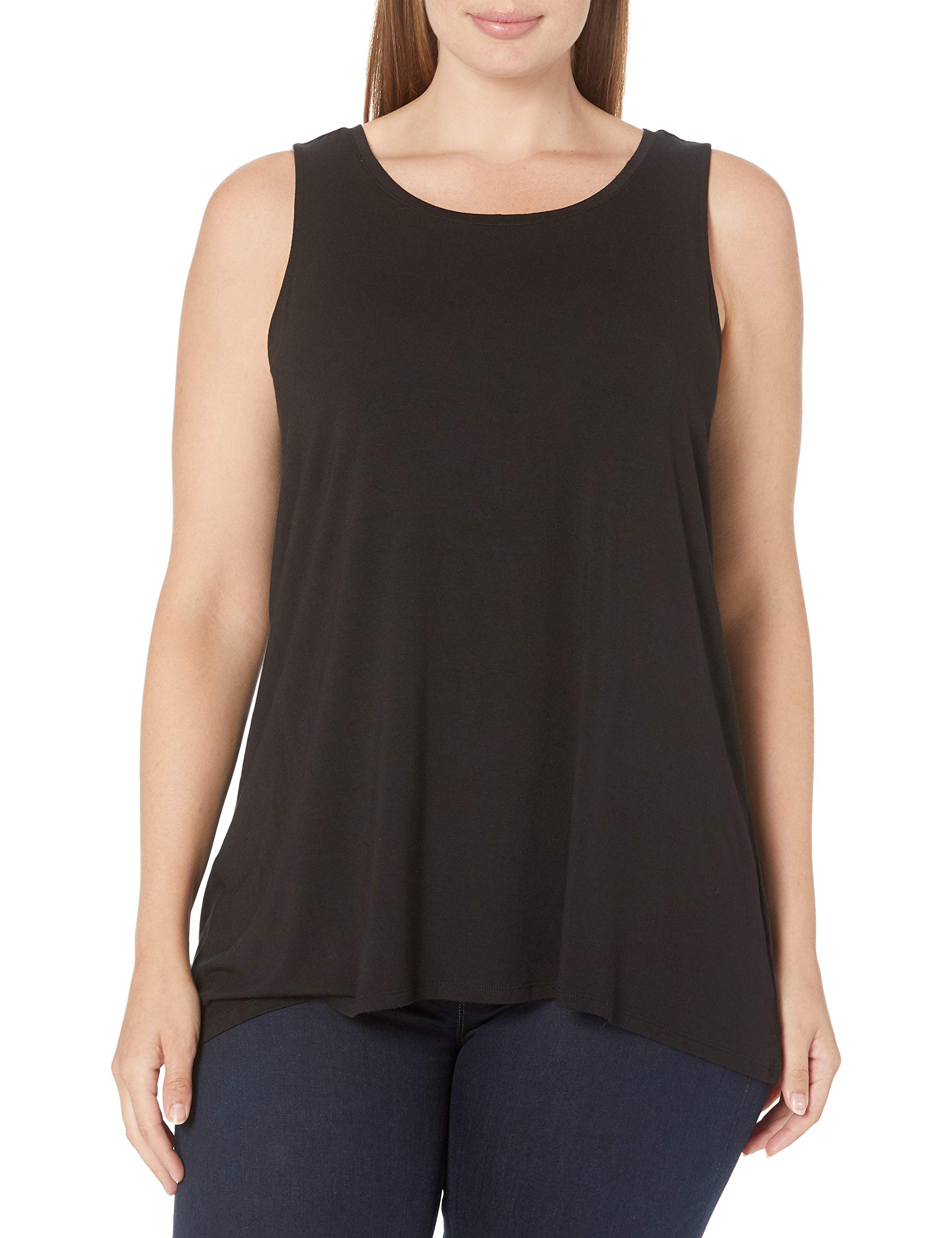 Amazon Essentials Women's Swing Tank - Soft Stretch Casual Tops for Summer, Plus Size & Regular Sizes, Perfect for Yoga, Beach & Everyday Wear