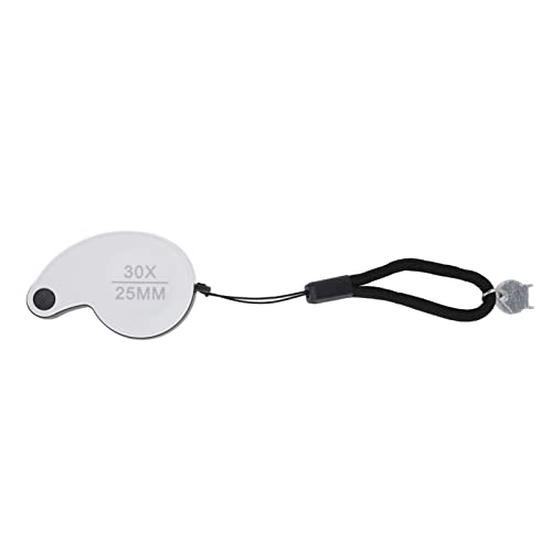 Mini Folding Magnifying Glass - Compact Pocket Magnifier with Anti-Drop Design for Jewelry, Antique & Tattoo Inspection - Perfect for Collectors, Appraisers & Artists (Home, Travel & Professional Use)
