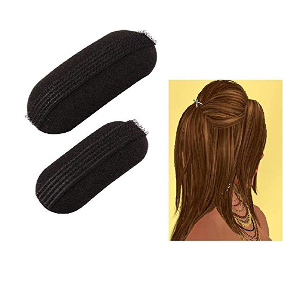 GuruEmbellish 5-Pack Hair Puff Maker & Juda Maker Set - Hair Accessories for Women & Girls - Perfect for Braids, Buns, and Updos