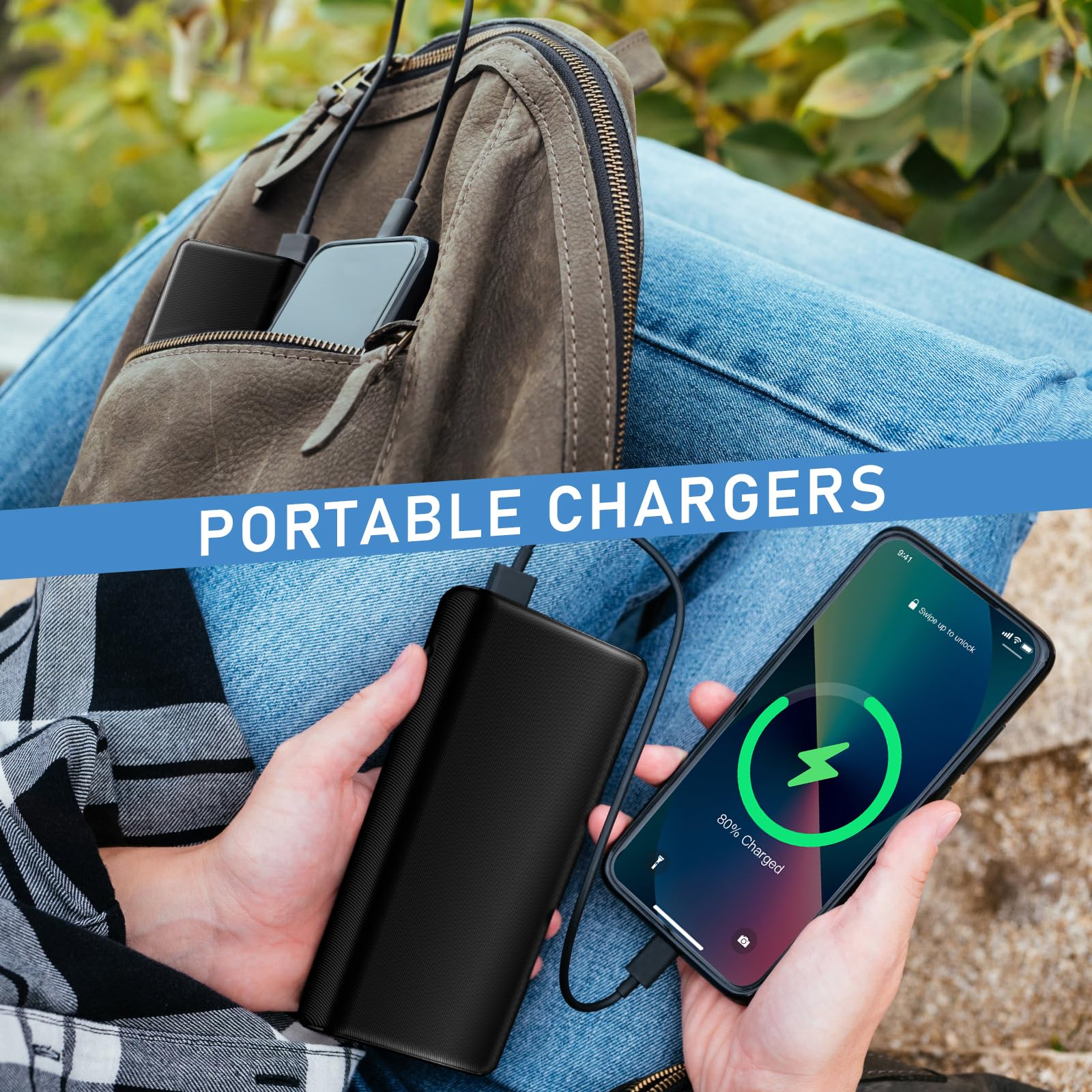 26800mAh Portable Charger Power Bank with LCD Display - 22.5W Fast Charging External Battery Pack, Dual USB-C Input/Output - Compatible with iPhone, Samsung, iPad, Heated Jacket & More | Perfect for Travel, Camping, Emergency Power Backup
