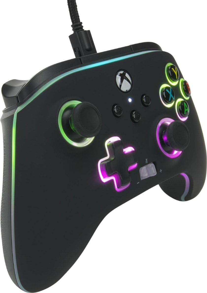 PowerA Wired Xbox Controller for Series X|S & One - Officially Licensed (Renewed) - Perfect for Gaming & Streaming