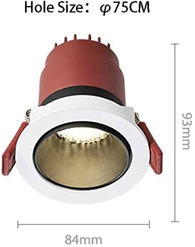 XCC 4-Pack LED Recessed Ceiling Lights - 12W White Spotlights for Home, Kitchen, Bathroom & Bedroom Lighting - Energy Saving Dimmable Downlights for Modern Interior Design