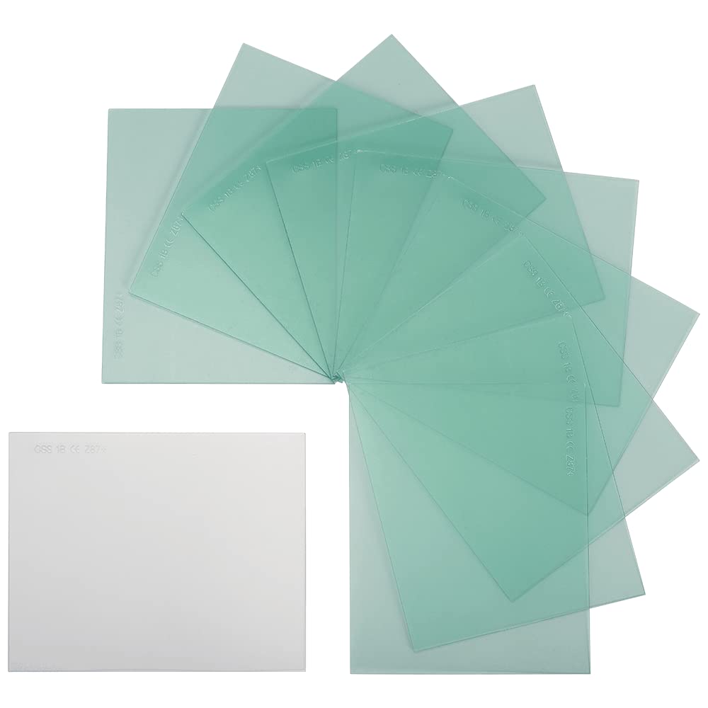 Jackson Safety 47102-4 Replacement External Safety Plates - Durable Face Shield Protection for Construction, Welding & Industrial Work Safety Gear
