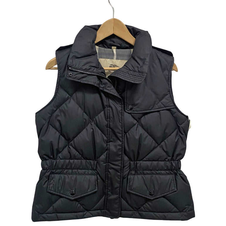 Burberry Black Quilted Zip Puffer Vest for Men & Women - Lightweight Winter Jacket for Outdoor Activities, Travel & Casual Wear