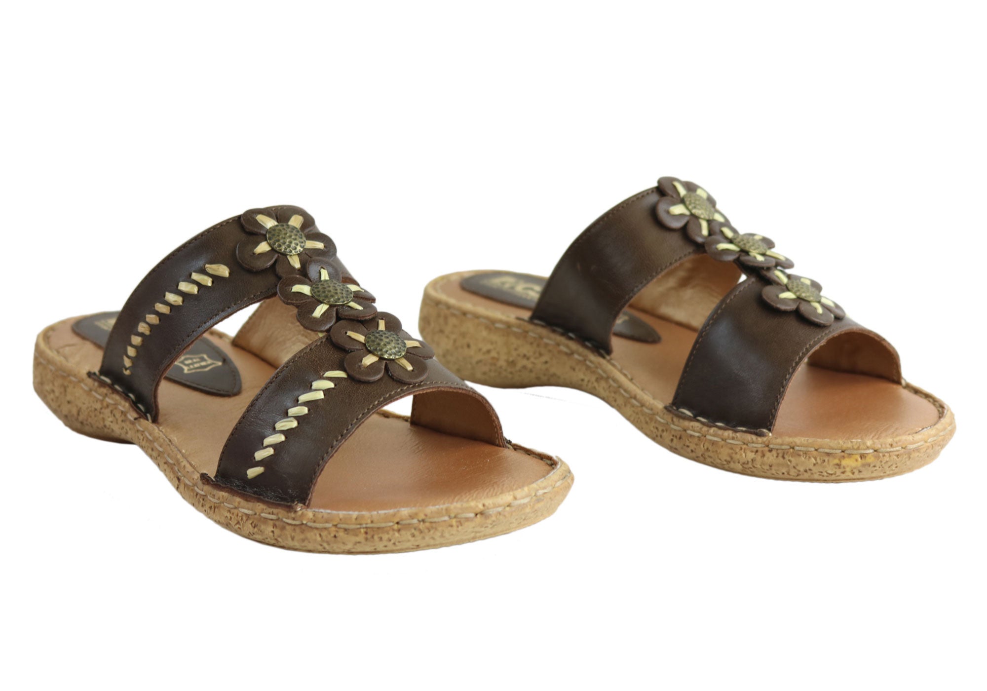 Country Jacks C391 Women's Comfort Sandals - Italian Made Leather Summer Sandals for Walking, Travel & Beach Vacations