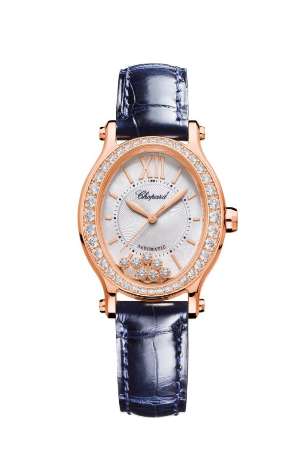 Chopard Happy Sport Oval Ethical Rose Gold & Diamonds Ladies Watch - Luxury Women's Timepiece for Formal Events, Business Meetings & Special Occasions