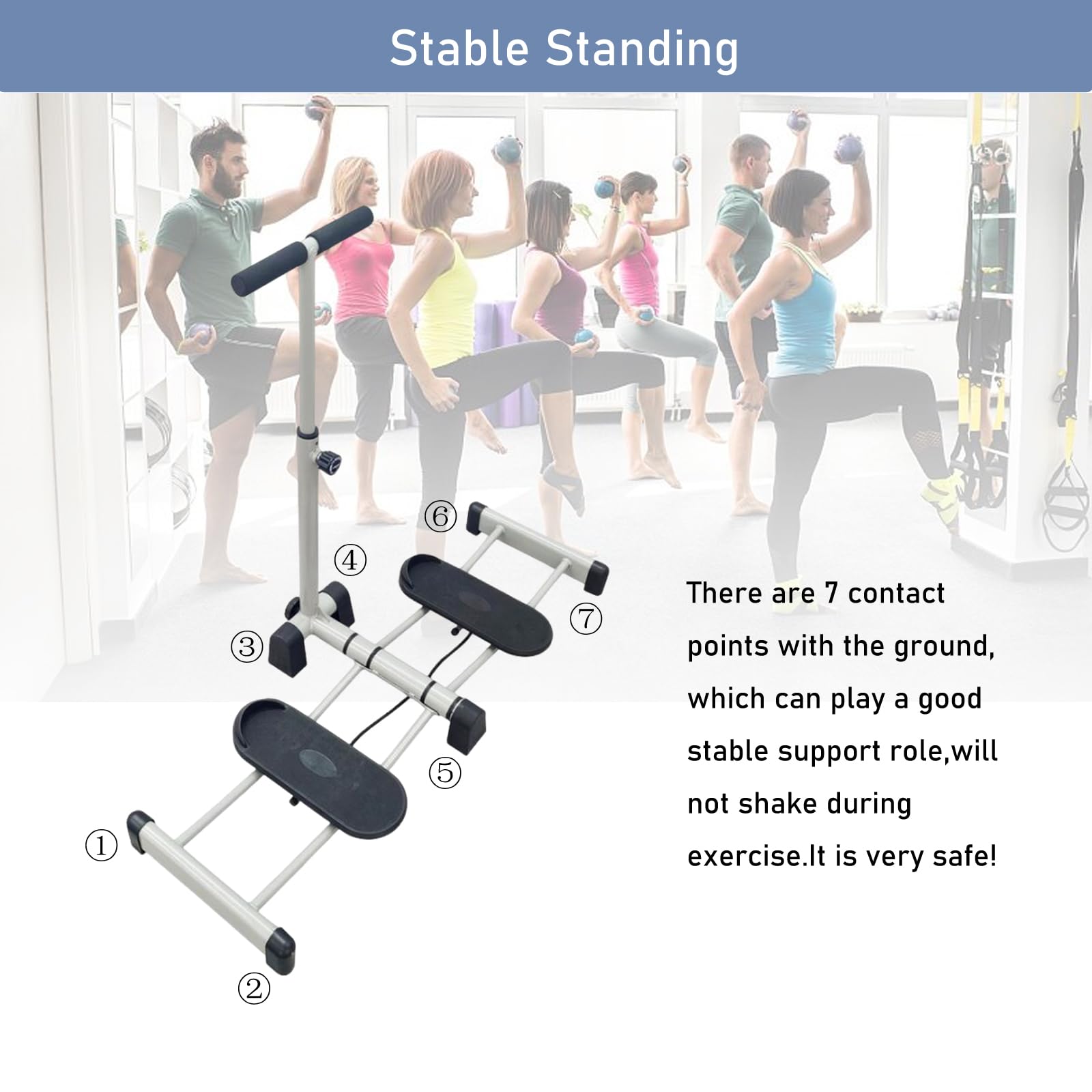 INTSUPERMAI Foldable Leg Exercise Machine - Leg Trainer & Cardio Stepper for Home Workouts | Portable Ski Exercise Equipment for Fitness & Toning | Perfect for Small Spaces & Indoor Training