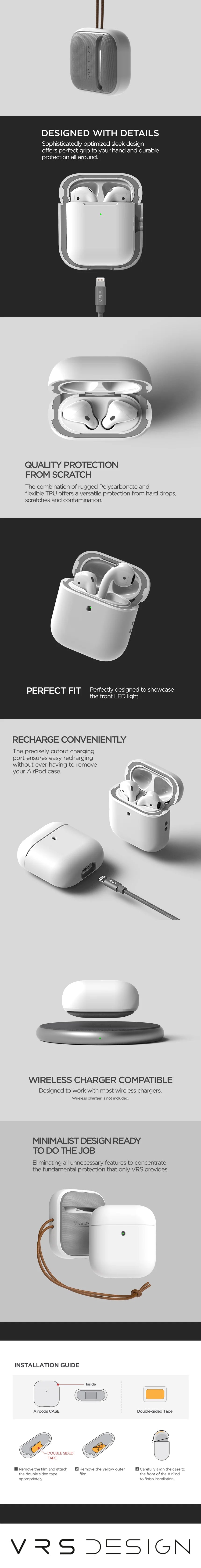 Premium AirPods 1 & 2 Protective Case - Slim Fit Shockproof Cover with Precise Cutouts - Perfect for Gym, Travel & Daily Use