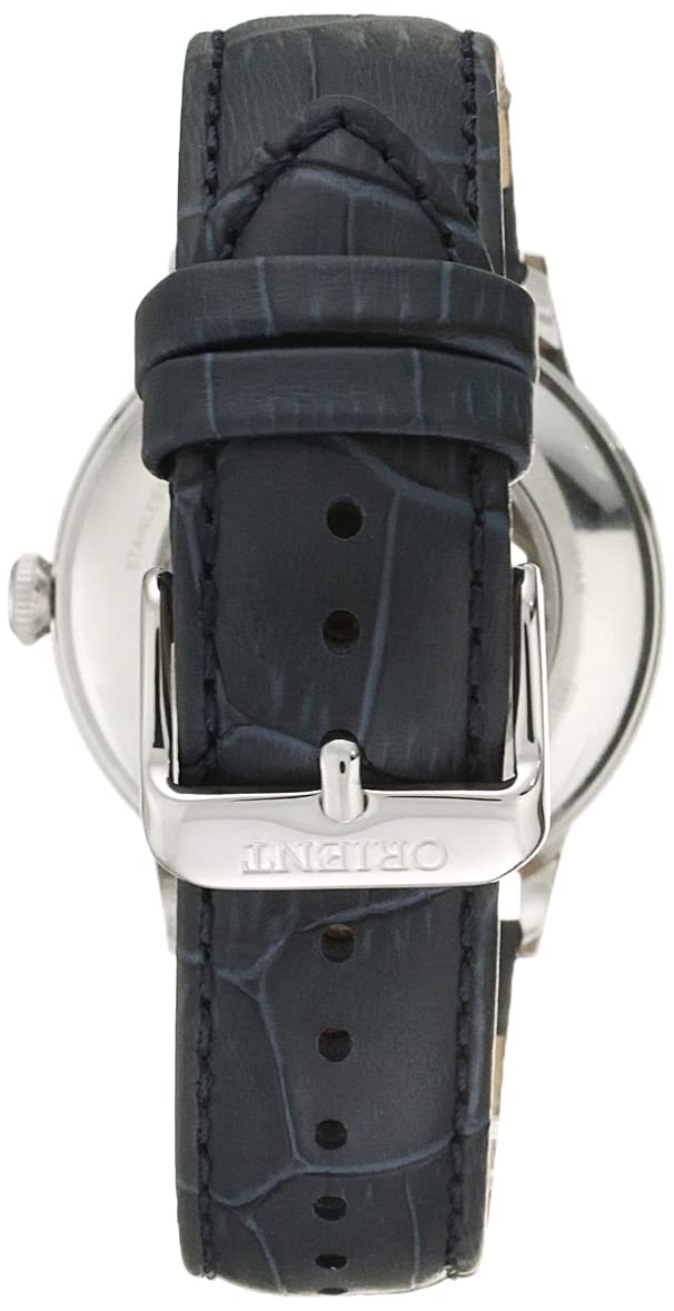 ORIENT Classic Mechanical 'Bambino' Open Heart Convex Dial Midnight Blue Watch RA-AG0005L - Elegant Dress Watch for Men, Perfect for Business, Formal Occasions & Special Events
