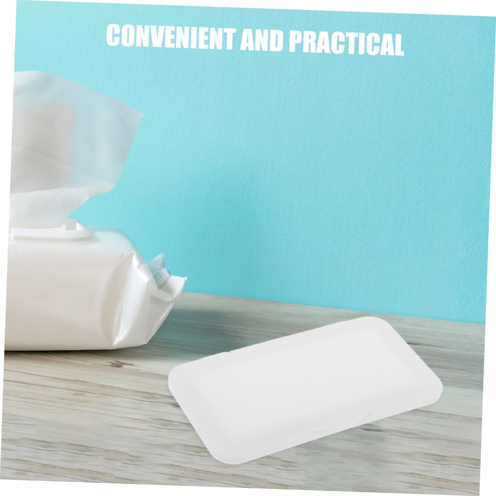 BUGUUYO Baby Wipes Holder Case - Reusable Flip Cover for Wet Wipes, Plastic Lid Replacement for Tissue Box (30pcs, White) - Perfect for Diaper Bags, Nursery, and On-the-Go Baby Care