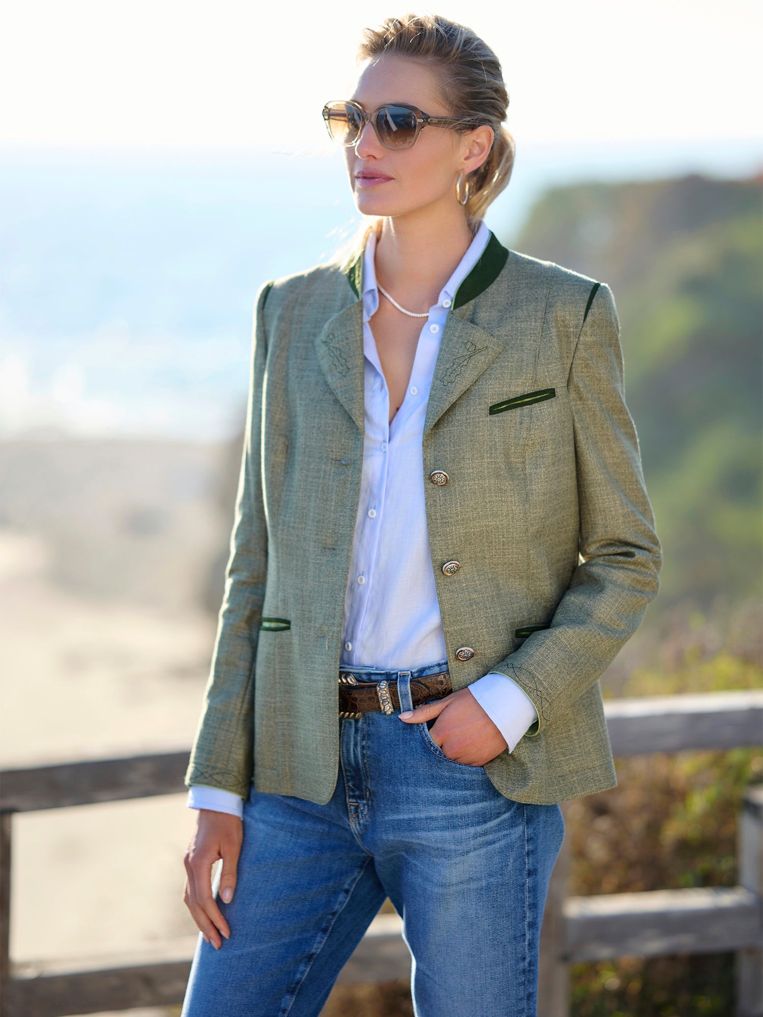 Lena Women's Lightweight Linen Jacket - Casual Summer Blazer for Office, Travel & Outdoor Activities | Breathable Comfort Fit Cardigan Coat
