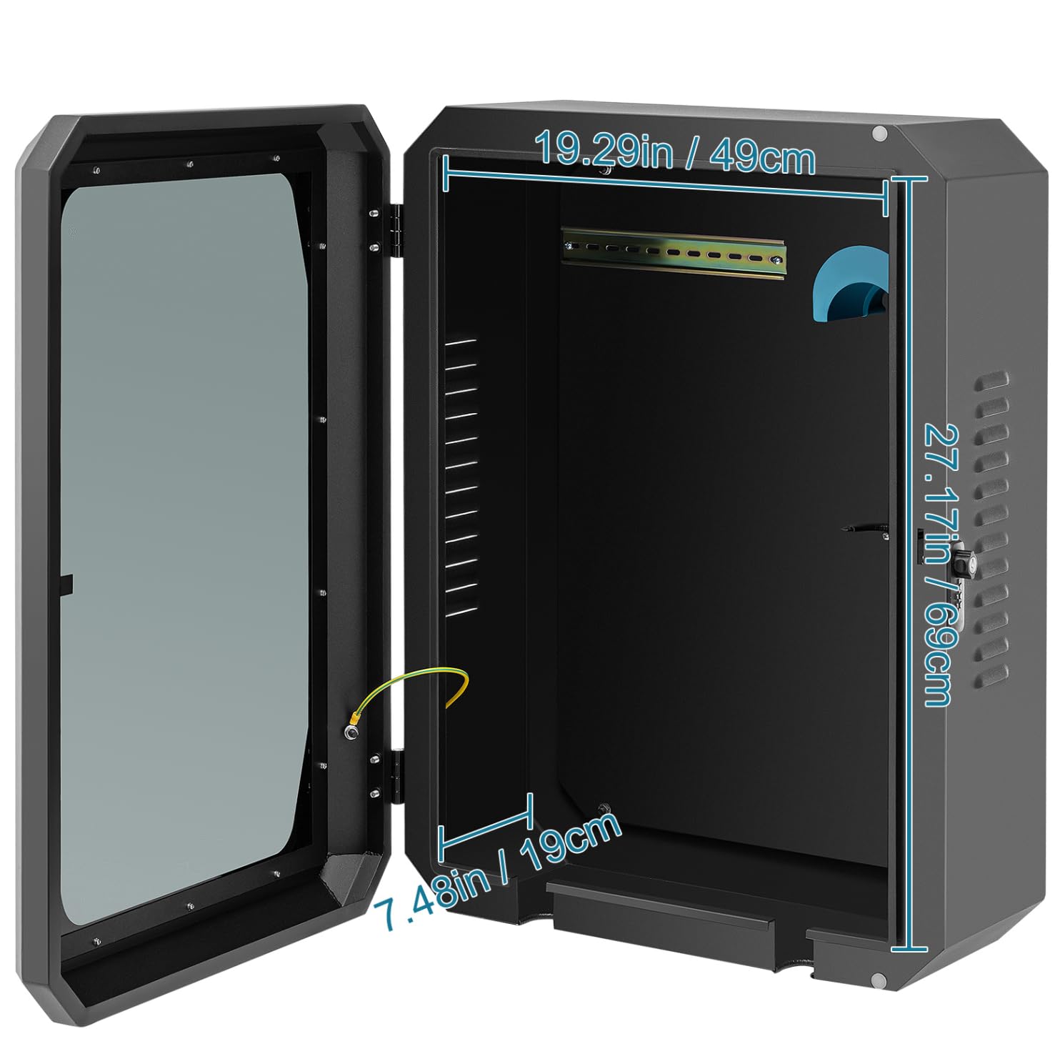 Tesla Wall Connector Charging Station Box - Indoor/Outdoor Waterproof & Dustproof EV Charger Organizer with Combination Lock & Keylock - Perfect for Home Garage, Driveway & Outdoor Charging Protection