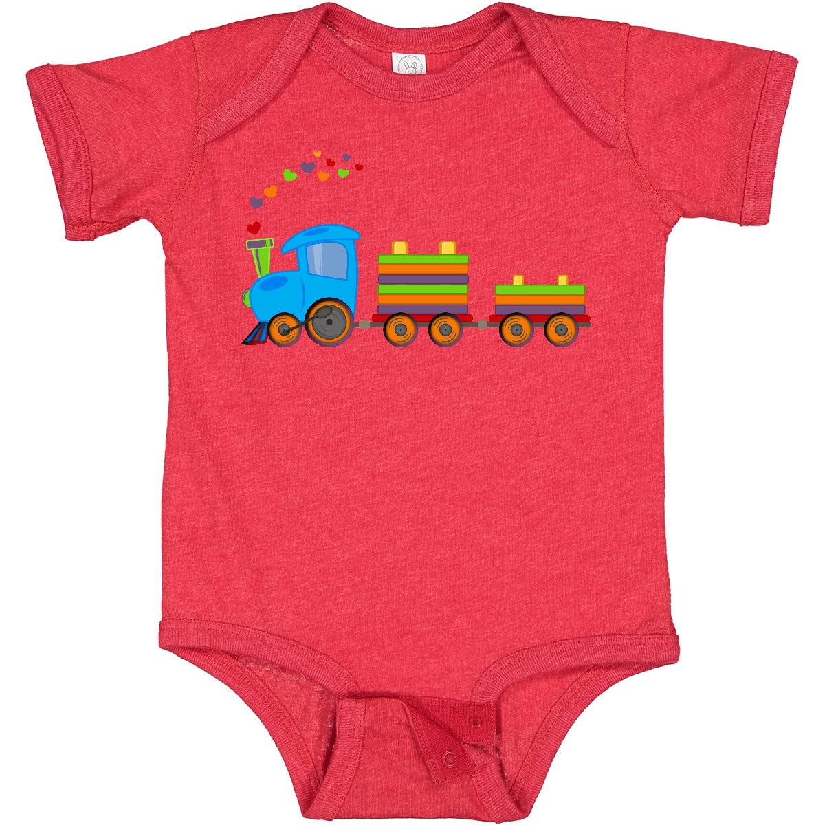 Inktastic Colorful Toy Train Baby Bodysuit - Soft Cotton Onesie for Infants & Toddlers - Perfect for Playtime, Daycare & Family Photos