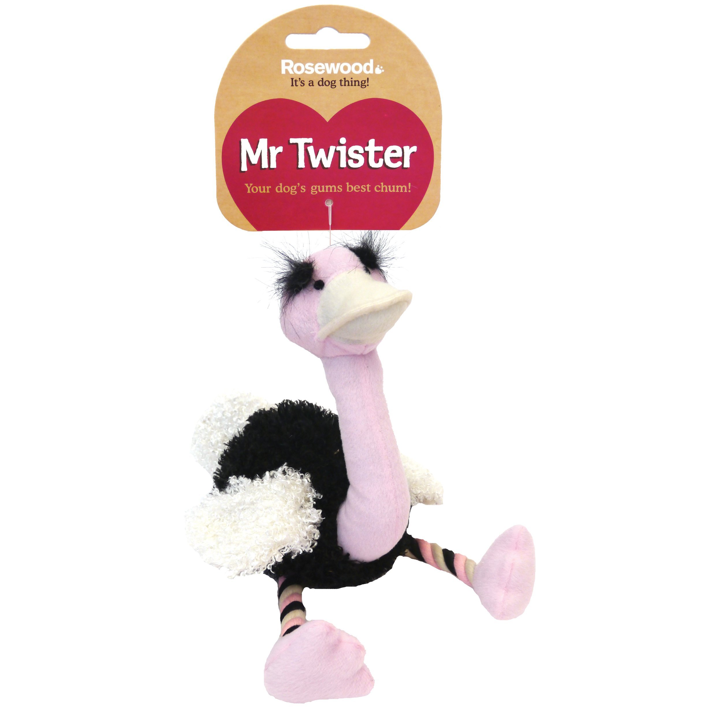 Mister Twister Olga Ostrich Plush Dog Toy - Soft & Cuddly Stuffed Animal for Pets, Kids & Collectors | Perfect for Playtime, Gifts & Home Decor