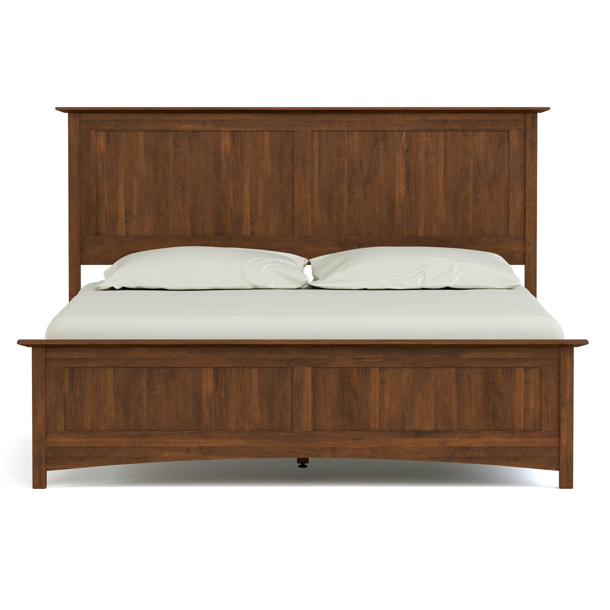 Gable Road Bed Frame - Sturdy Metal Platform Bed with Wooden Headboard - Perfect for Modern Bedrooms & Guest Rooms