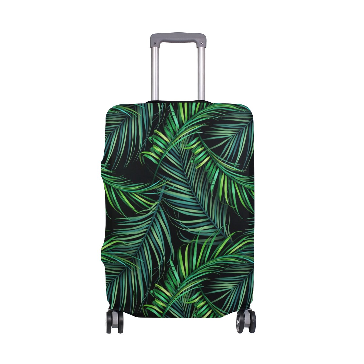 ALAZA Tropical Palm Leaves Luggage Cover - Stretchable Spandex Protector for 22-24 Inch Suitcases | Travel Accessory for Vacation, Beach Trips & Airplane Travel