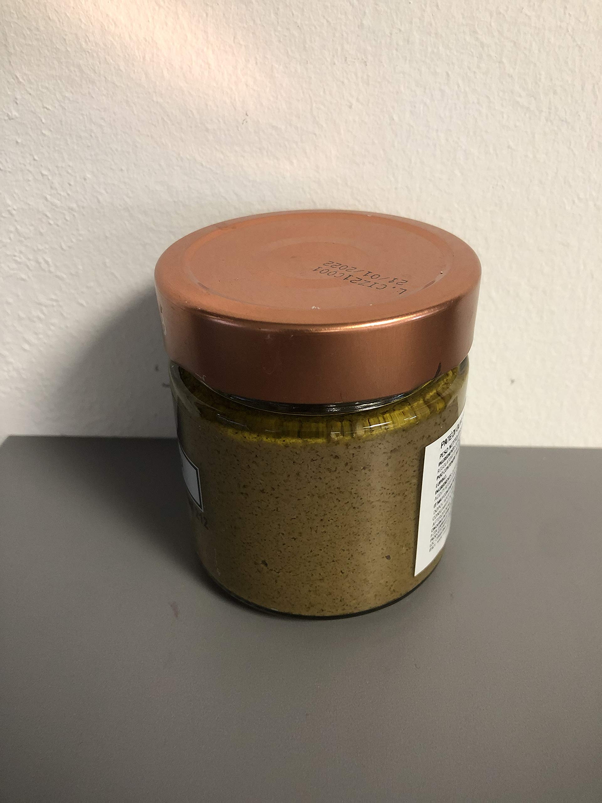 Premium Cinquina Selection Green Olive Pate - Imported from Italy, 7.05 oz Jar | Authentic Italian Spread for Charcuterie Boards, Appetizers & Gourmet Cooking