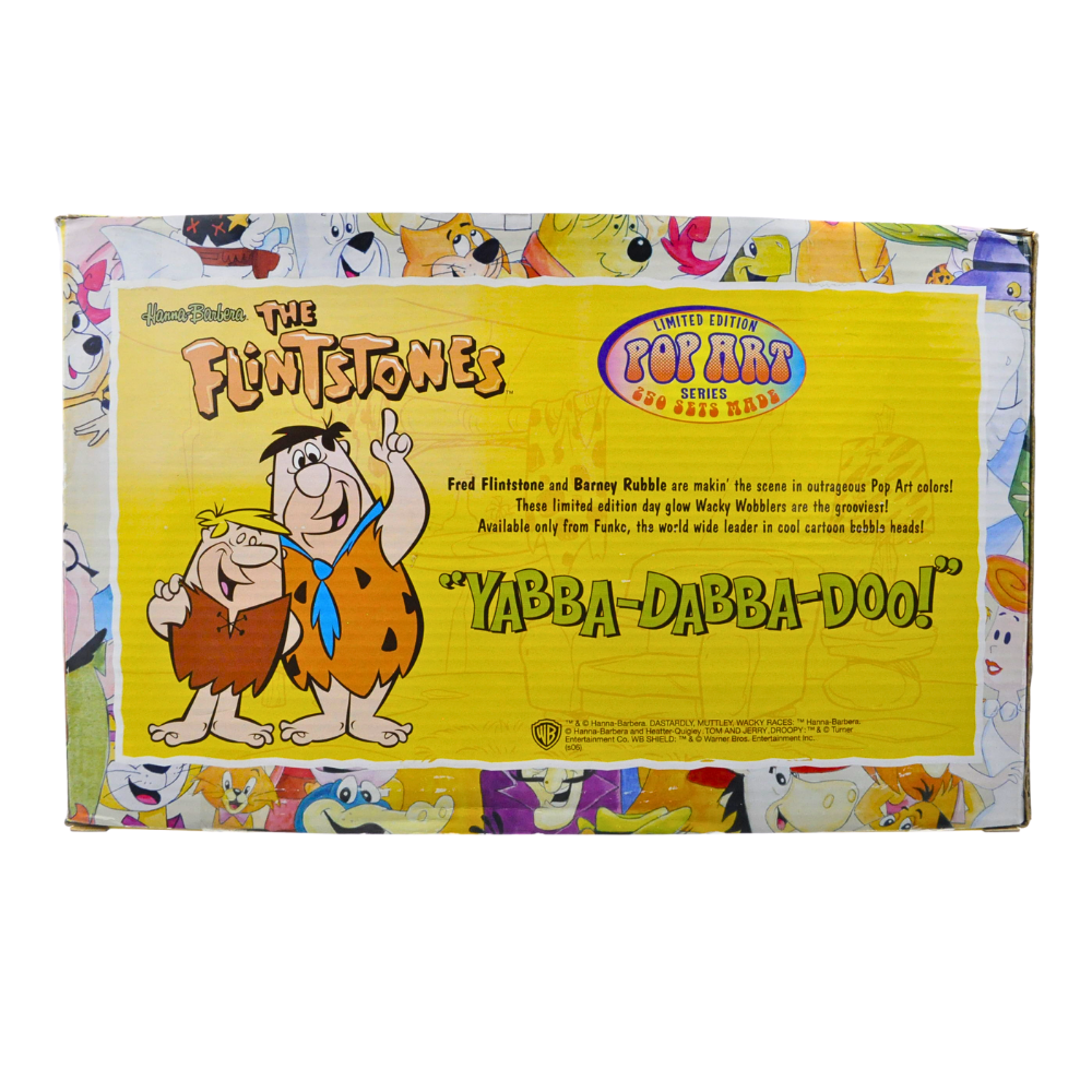 Wacky Wobbler 4-Pack - Barney Rubble Pop Art Collectible Figures - 2006 SDCC Exclusive - Perfect for Comic Con Displays & Pop Culture Collections