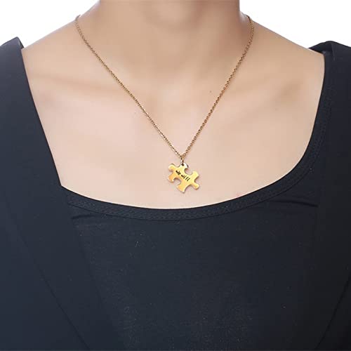 Personalized 3-Piece Friendship Necklace Set - Moon Sun Star Puzzle Pendant for Best Friends & Bridesmaids Gifts