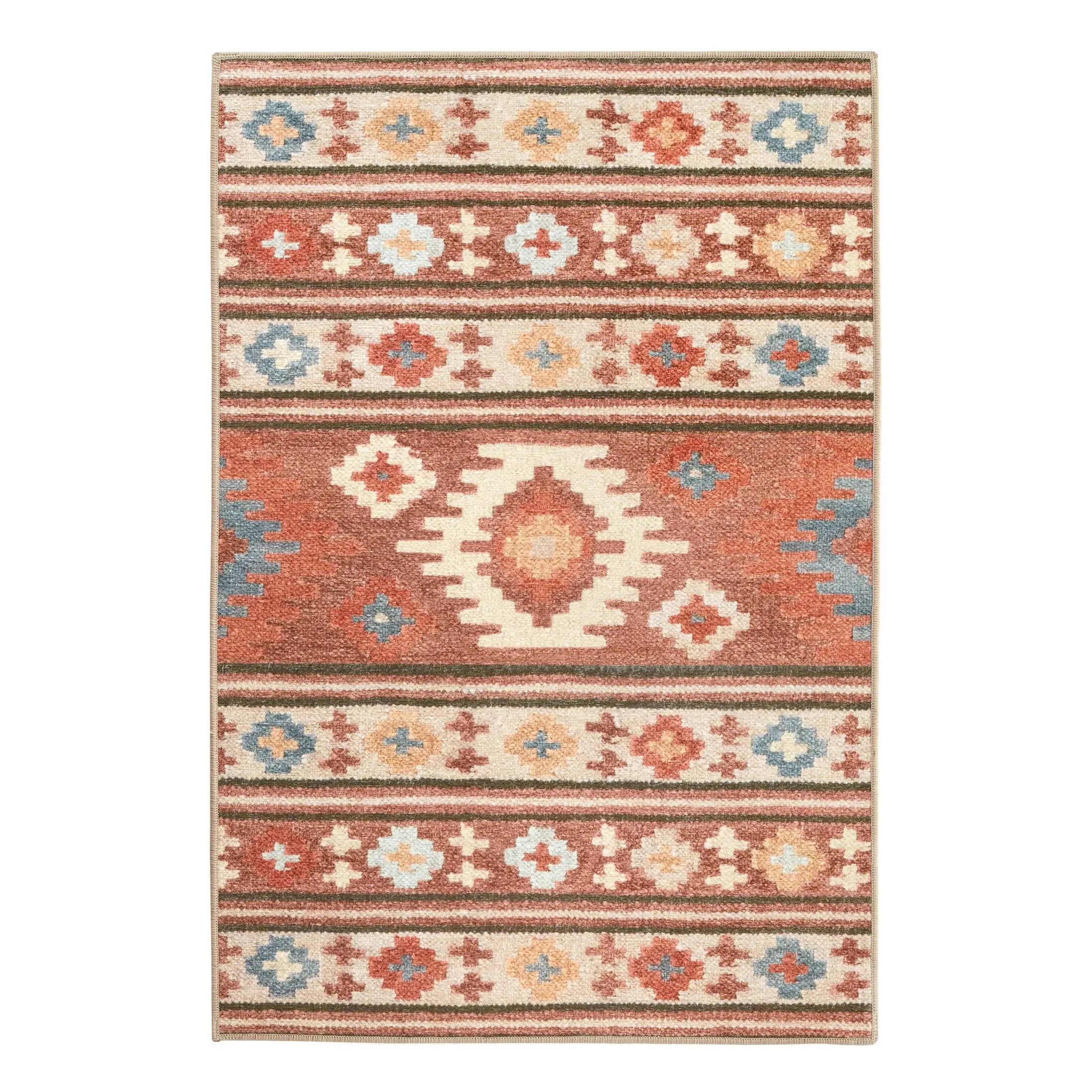 Canyon Natural Machine Washable Rug - Soft & Durable Area Rug for Living Room, Bedroom, Office - Eco-Friendly Home Decor