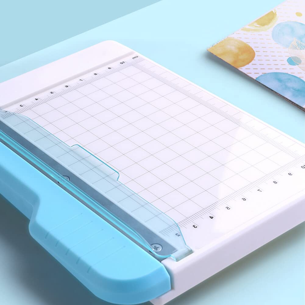 Small Paper Cutter - Mini Manual Photo Trimmer for Craft Paper, Labels, Cards & Scrapbooking | Perfect for DIY Projects, Card Making & Photo Albums