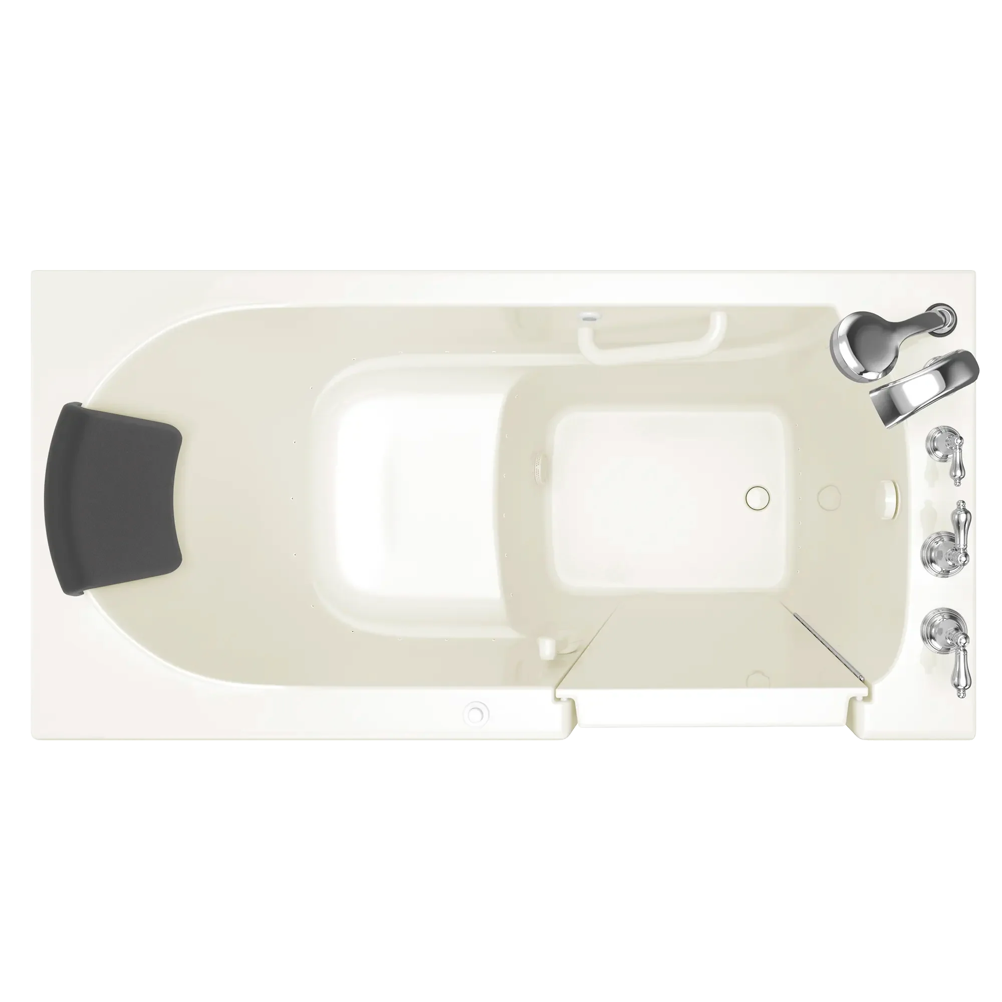 Premium 30 x 60 Inch Gelcoat Walk-in Bathtub with Air Spa System & Right-Hand Drain Faucet - Ideal for Elderly & Mobility-Impaired Users, Perfect for Safe & Relaxing Baths