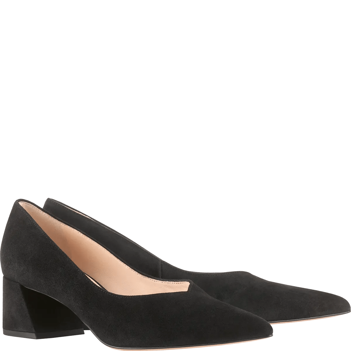 Kim Black Suede Pump Women's Dress Shoes - Elegant High Heels for Office, Party & Special Occasions