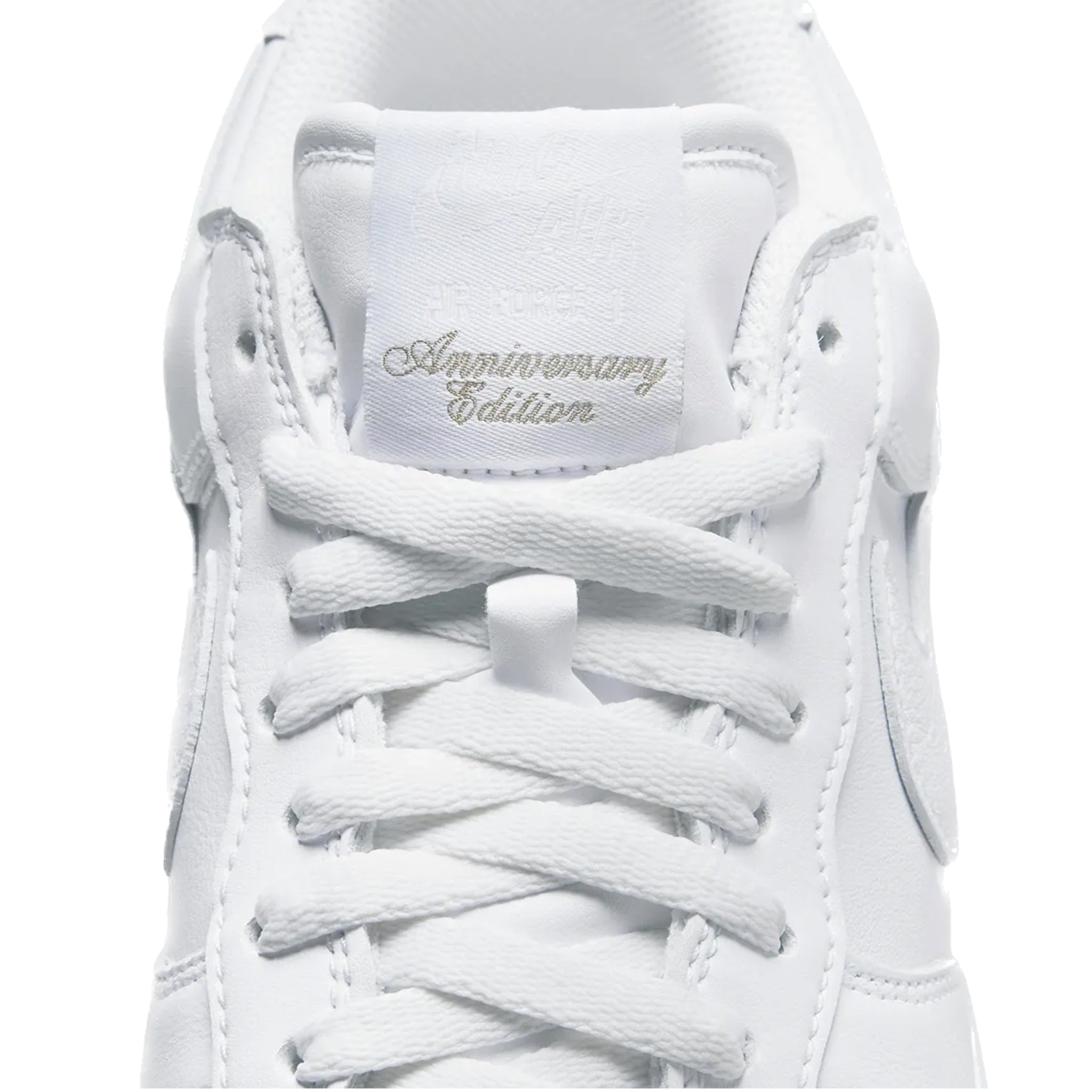 Nike Air Force 1 '07 Low Triple White Metallic Gold Sneakers - Men's Basketball Shoes for Casual Wear & Street Style Fashion