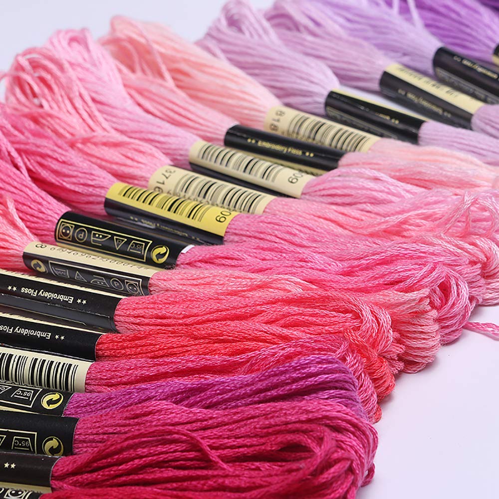LOVIMAG Premium Rainbow Embroidery Floss Kit - 140 Skeins Cotton Thread for Cross Stitch, Friendship Bracelets & DIY Crafts | Vibrant Colors for Hand Embroidery, Sewing & Needlework Projects