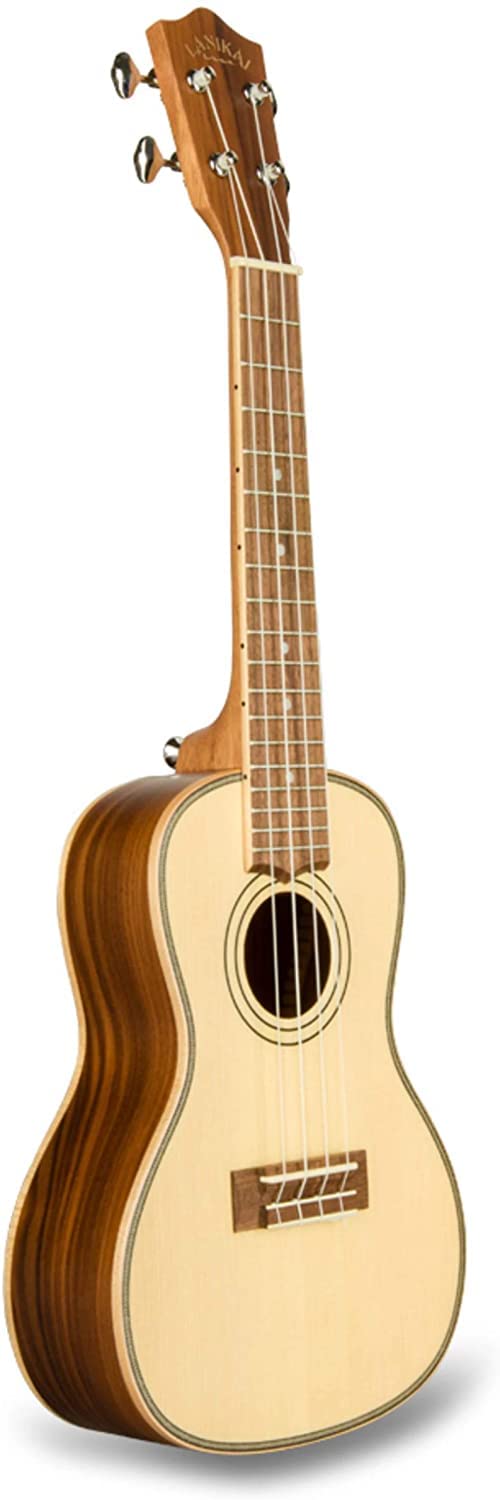 Lanikai 4-String Concert Ukulele with Chrome Finish - Perfect for Beginners, Beach Performances & Travel (SPSTC)