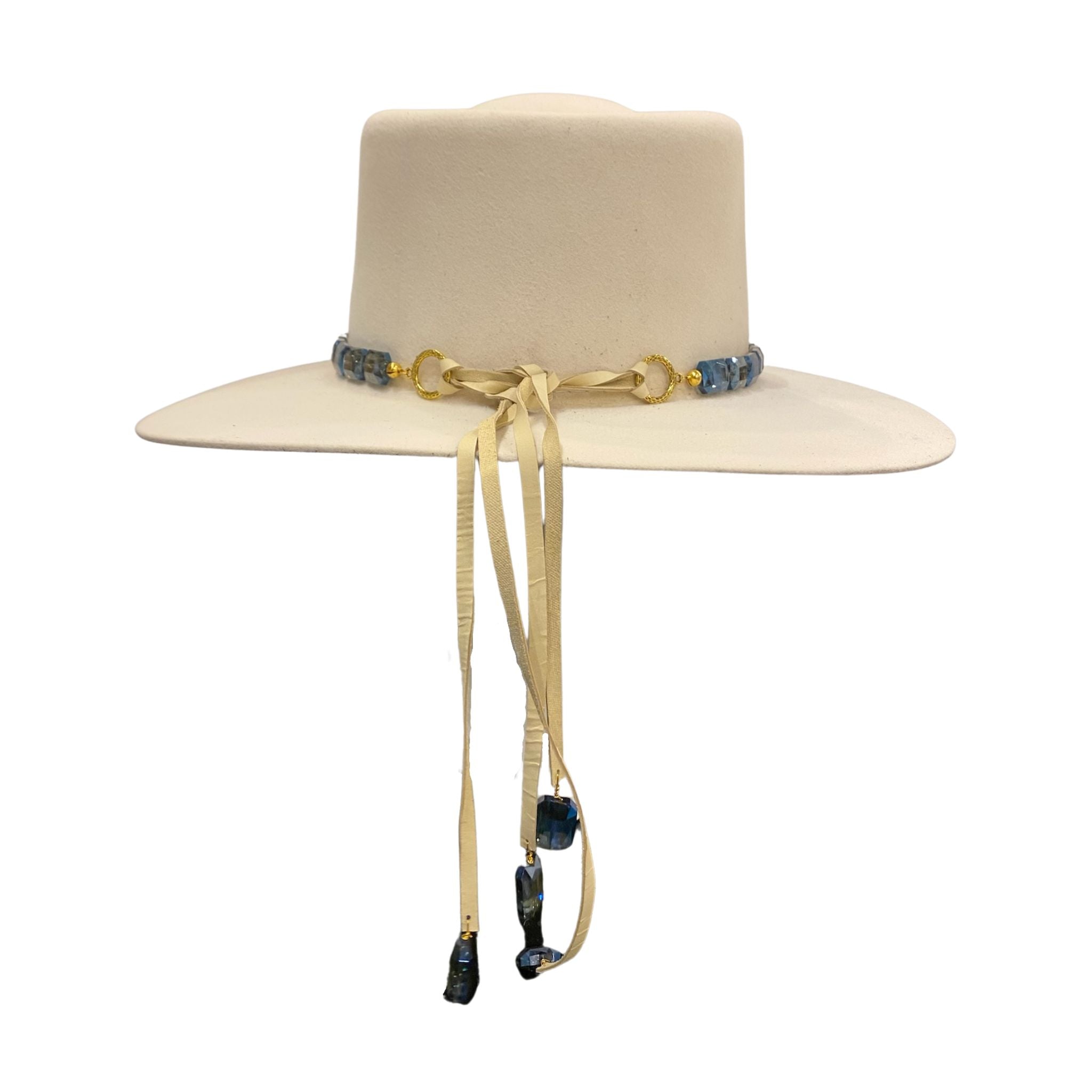 Elegant Sapphire Hat Band for Cowboy Hats - Premium Rhinestone & Crystal Embellished Western Accessory for Rodeo, Country Music Festivals & Outdoor Events