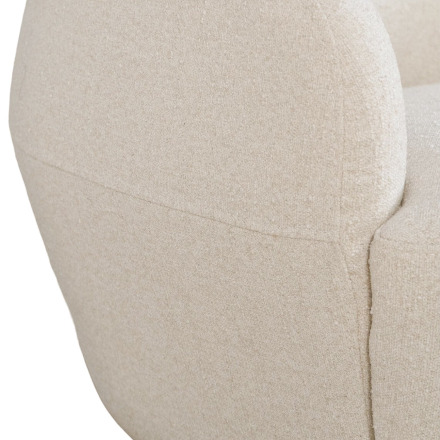 Pod Swivel Lounge Chair Mellow Ivory - Modern Accent Chair for Living Room, Bedroom & Office - 360° Rotating Comfortable Reading Chair with Ottoman