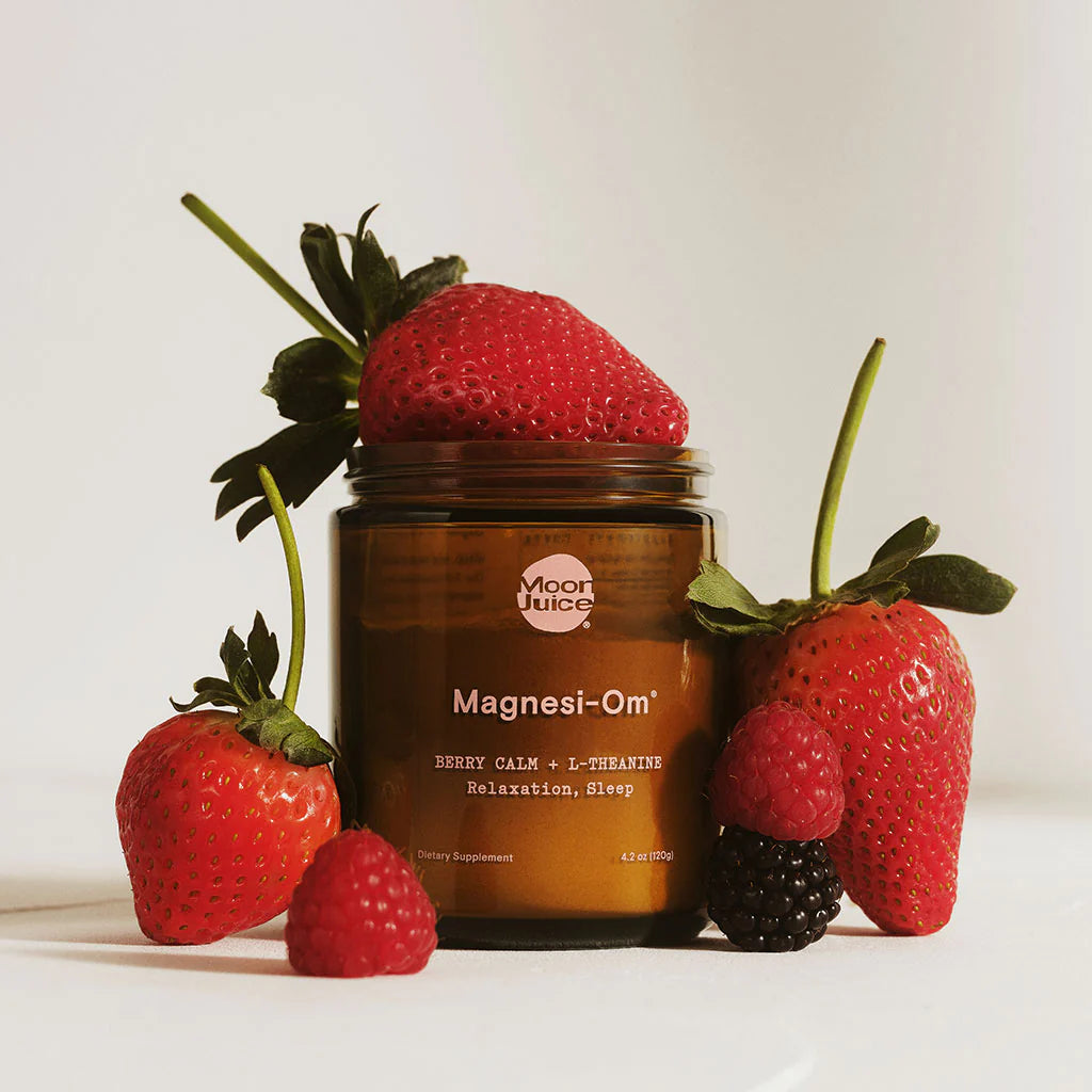 Moon Juice Magnesi Om - Premium Magnesium Supplement for Stress Relief & Sleep Support - Ideal for Nighttime Relaxation & Daily Wellness