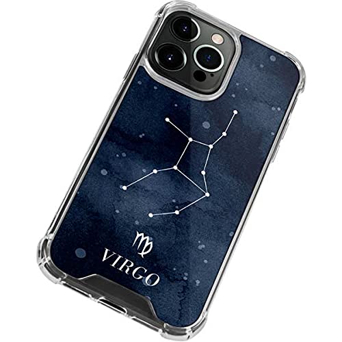 Skinit Clear Phone Case for iPhone 13 Pro - Virgo Constellation Design | Slim Protective Cover | Perfect for Stargazers & Zodiac Lovers